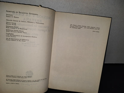 77- México Y La Gran Bretaña Durante La Intervención Y El Segundo Imperio Mexicano 1862-1867 - Secretaría De Relaciones Exteriores. Primera Edición En La Colección De Archivo Histórico Diplomático Mexicano, Tercera Época, 1974