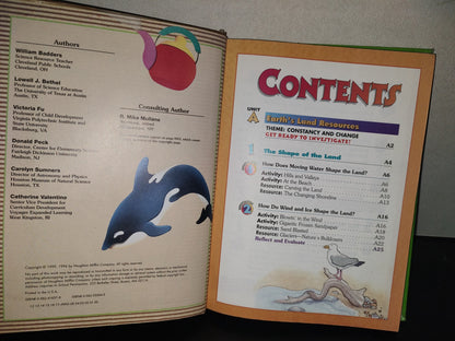 199- Libro De Ciencias En Inglés Para Niños: Discovery Works. Siver Burdett Ginn Sicence. Houghton Miffling Company, 1996