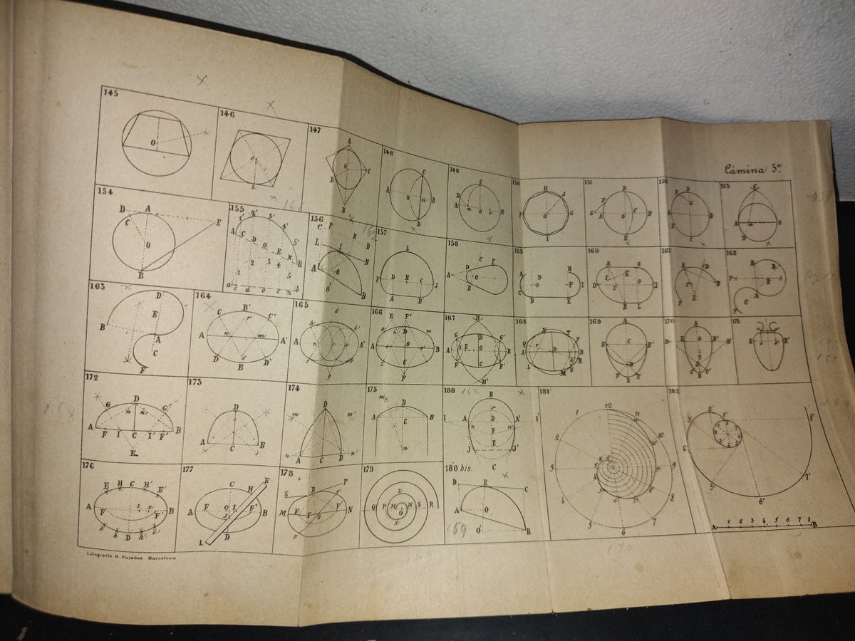 64- Curso Metódico De Dibujo Lineal. Parte Primera - Andrés Giró Y Aranols - 1901