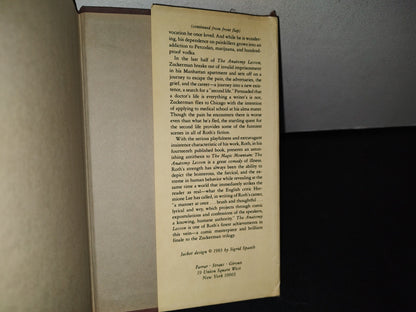 87-2- The Anatomy Lesson - Philip Roth - First Printing, 1983