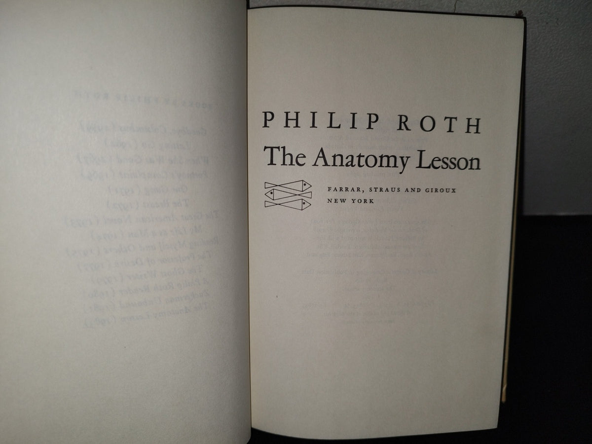 87-2- The Anatomy Lesson - Philip Roth - First Printing, 1983