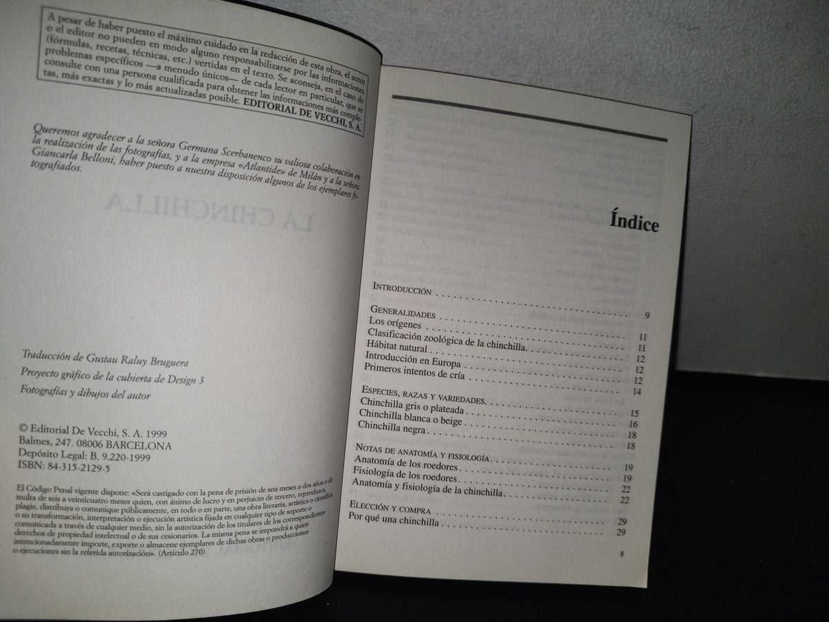 83- La Chinchilla - Vittorio Capello - Editorial De Vecchi, S. A. - 1999