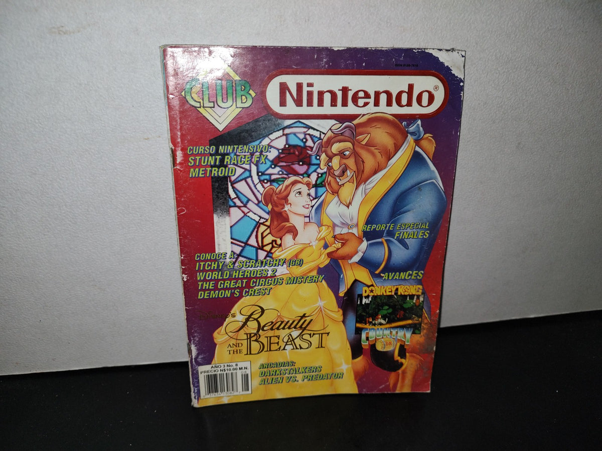 68- Revista Club Nintendo. The Beauty And The Beast - Año Iii, No. 8, Agosto 1994