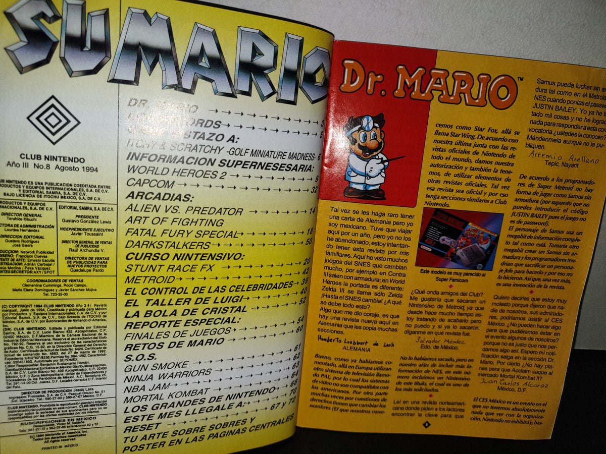 68- Revista Club Nintendo. The Beauty And The Beast - Año Iii, No. 8, Agosto 1994