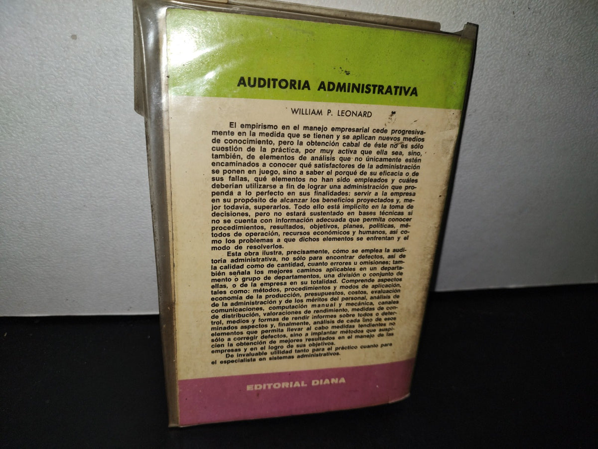 87-2- Auditoría Administrativa - William P. Leonard - 1984
