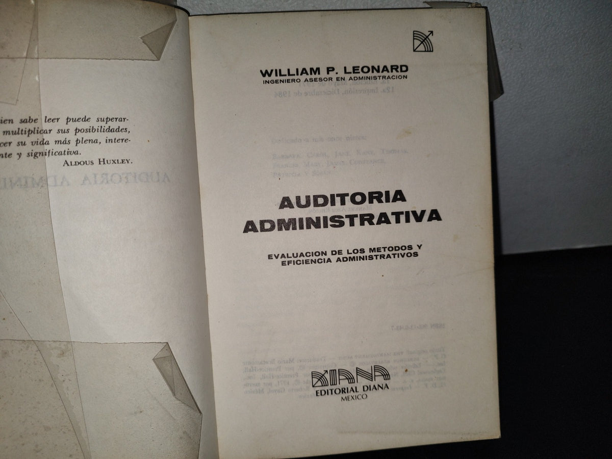 87-2- Auditoría Administrativa - William P. Leonard - 1984