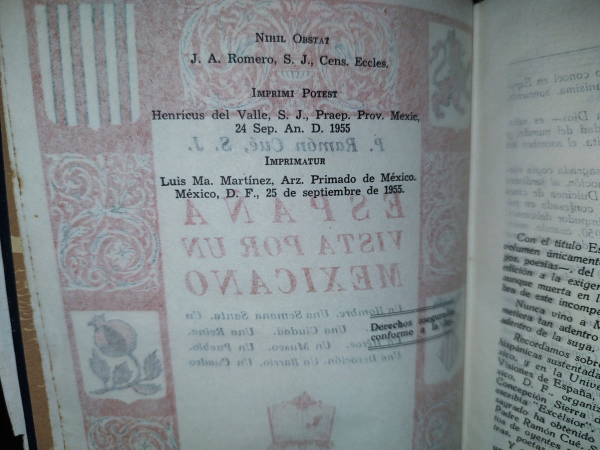 219- España Vista Por Un Mexicano - P. Ramón Cué - Editorial Patria, S. A. - 1955