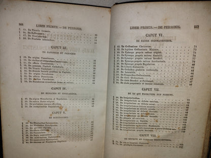 63- Latín. Institutiones Juris Privati. Ecclesiastici Libri III - Joannis Cardinalis Soglia - 1870'S