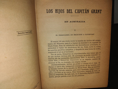 64- Los Hijos Del Capitán Grant (Viaje Al Rededor Del Mundo) - Tomo Ii - Julio Verne - 1900'S