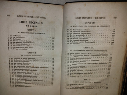 63- Latín. Institutiones Juris Privati. Ecclesiastici Libri III - Joannis Cardinalis Soglia - 1870'S