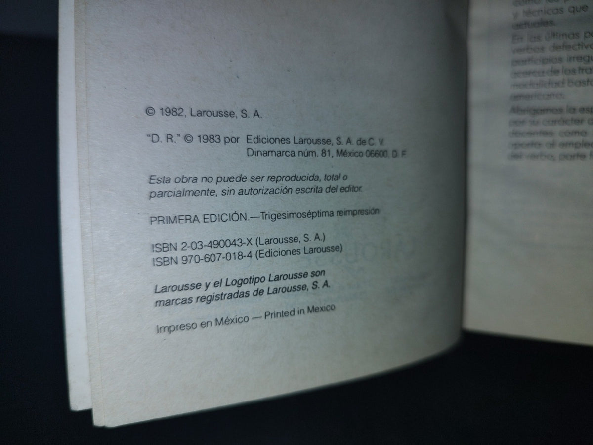 66- Larousse. Conjugación