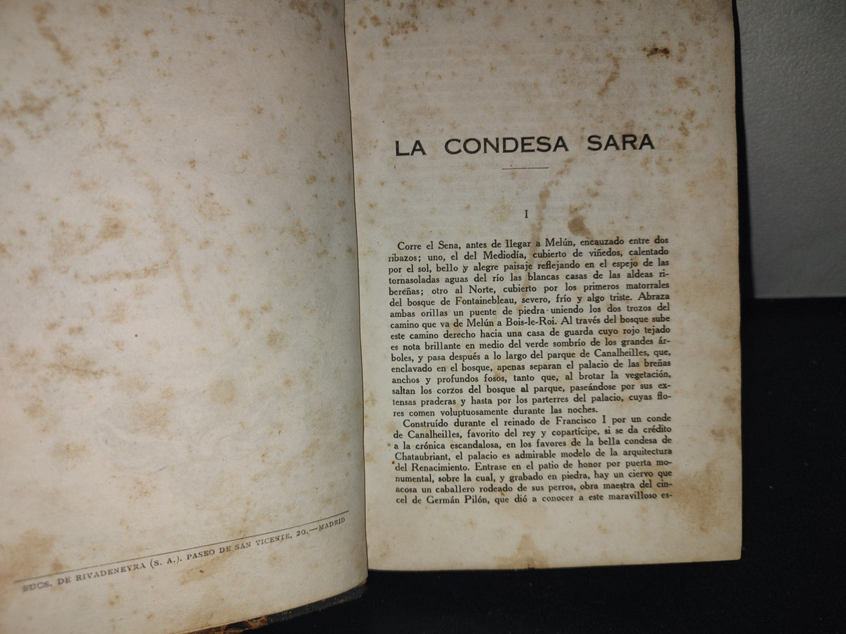 64- Biblioteca Popular Rivadeneyra. La Condesa Sara - Jorge Ohnet - 1900'S