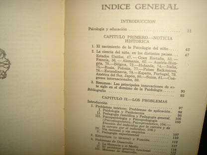 160- Psicología Del Niño Y Pedagogía Experimental - Dr. E. Claparade - Cía. Editorial Continental - 1961
