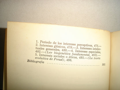 160- Psicología Del Niño Y Pedagogía Experimental - Dr. E. Claparade - Cía. Editorial Continental - 1961
