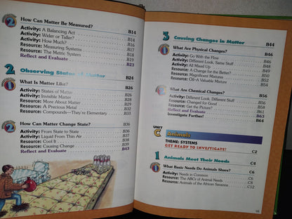 199- Libro De Ciencias En Inglés Para Niños: Discovery Works. Siver Burdett Ginn Sicence. Houghton Miffling Company, 1996
