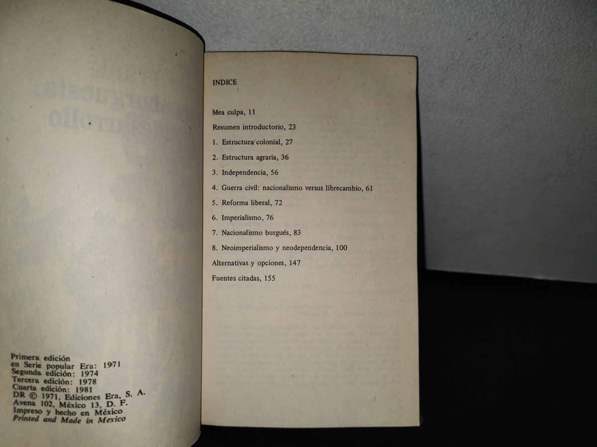 34- Lumpenburguesía: Lumpendesarrollo - Andre Gunder Frank - Serie Popular Era. 1981