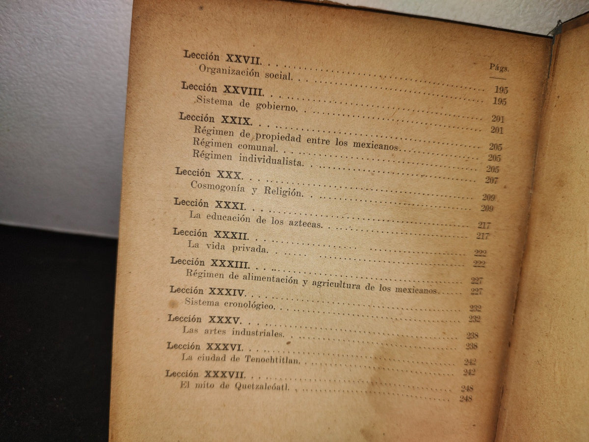 65- Historia De México (Época Precortesiana) Tomo I - Luis Chávez Orozco - 1934