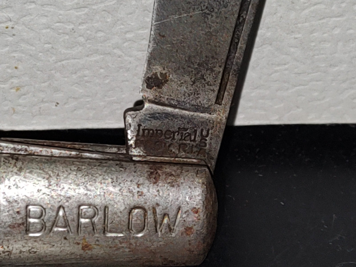 A6- Antigua Navaja Plegable Estadounidense Marca Barlow Imperial, Usa - 70's