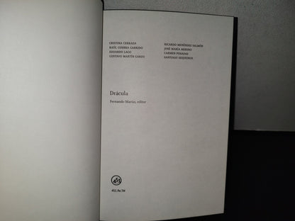 195- Drácula - Fernando María Editor - Primera Edición 2008 - 451 Editores