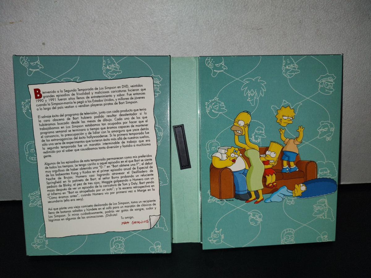 A3- Dvd Original. Región 4. Los Simpson. Segunda Temporada Completa. Edición De Colección - 2003