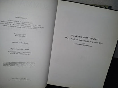 75- Summa Artis. Historia General Del Arte Vol. XXXII El Grabado En España - Juan Carrete Parrondo - Espasa.Calpe, S. A., Madrid, 2000
