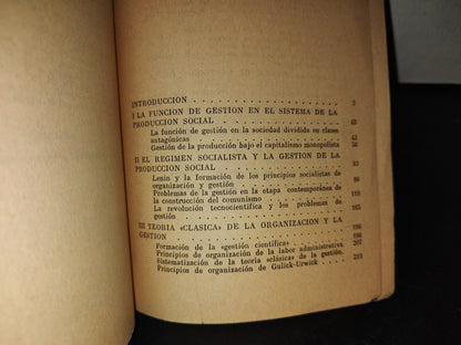 209- Organización Y Gestión - D. Gvishiani - Ediciones De Cultura Popular, 1977
