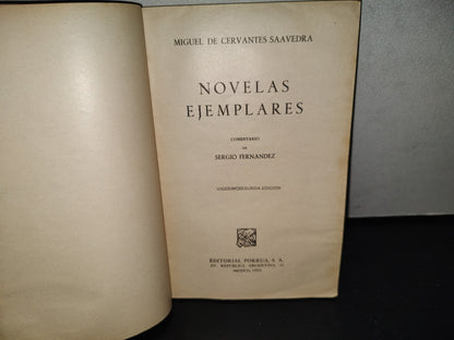 114- Novelas Ejemplares - Miguel De Cervantes Saavedra. Editorial Porrúa, S. A. 1993
