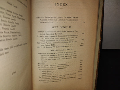 63- Latín. Acta Et Decreta Concilii Plenari Americae Latinae - 1900