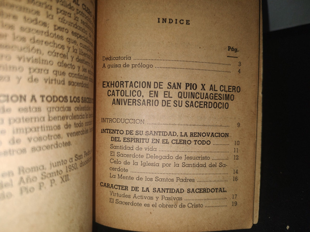 23- Orientación Sacerdotal. Tres Importantes Documentos De Los Sumos Pontífices San Pío X, Pío XI Y Pío XII - "Buena Prensa" 1954