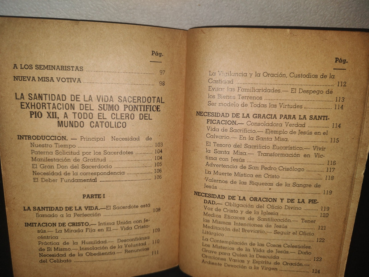 23- Orientación Sacerdotal. Tres Importantes Documentos De Los Sumos Pontífices San Pío X, Pío XI Y Pío XII - "Buena Prensa" 1954