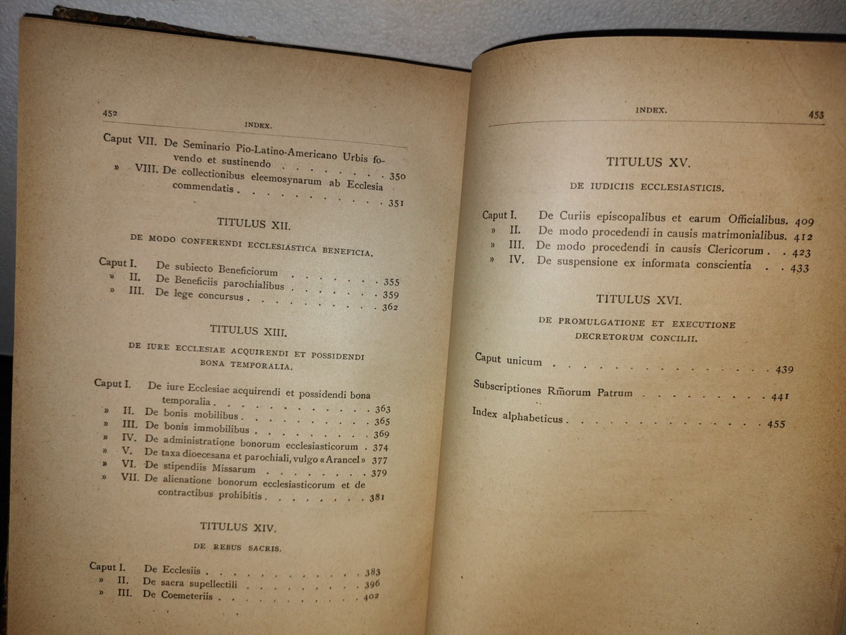 63- Latín. Acta Et Decreta Concilii Plenari Americae Latinae - 1900