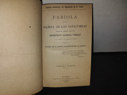 64- Fabiola O La Iglesia De Las Catacumbas - Cardenal Wiseman - 1920