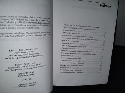 68- Sistema De Memorización De Versículos Bíblicos. Curso De Los Navegantes - 1A. Ed. - 2004