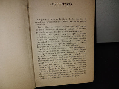 63- Aritmética. Curso Superior - G. M. Bruño 1898