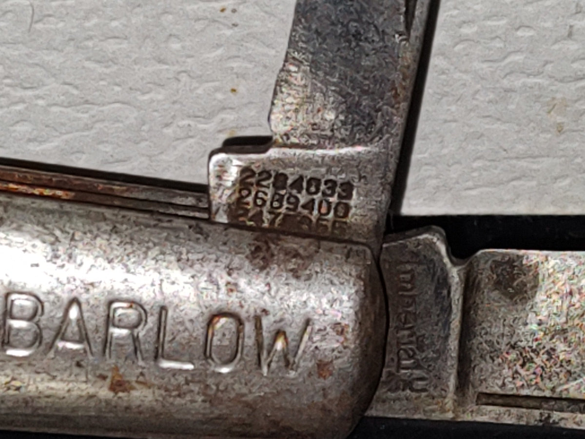 A6- Antigua Navaja Plegable Estadounidense Marca Barlow Imperial, Usa - 70's