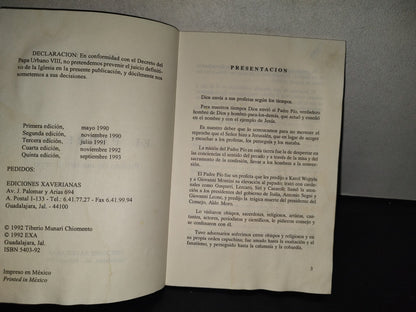 196- El Padre Pío - Tiberio Ma. Munari, Ediciones Xaverianas, 1993