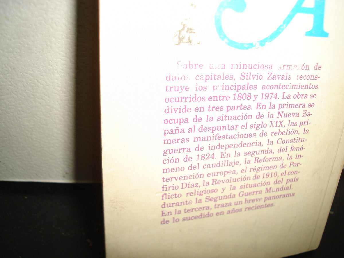 24- Apuntes De Historia Nacional 1808/1974 - Silvio Zavala - Sepsetentas