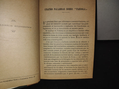 64- Fabiola O La Iglesia De Las Catacumbas - Cardenal Wiseman - 1920