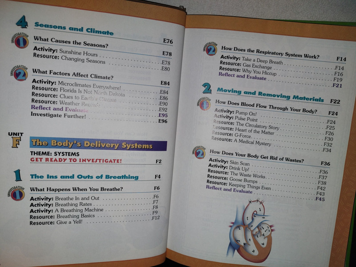 199- Libro De Ciencias En Inglés Para Niños: Discovery Works. Siver Burdett Ginn Sicence. Houghton Miffling Company, 1996