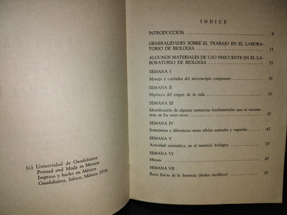 68- Prácticas De Biología I Y Ii - Sergio I. Hernández Quiñónez - Universidad De Guadalajara - 1978