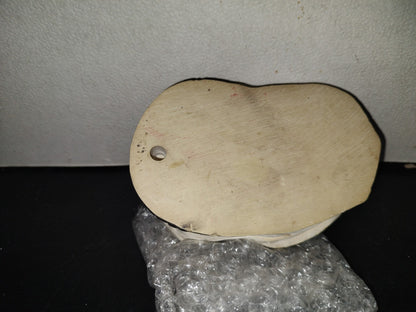 A5- Pieza Vintage Maciza De Resina Para Pared: Hombre Barbudo De Medio Oriente Con Turbante - 80'S