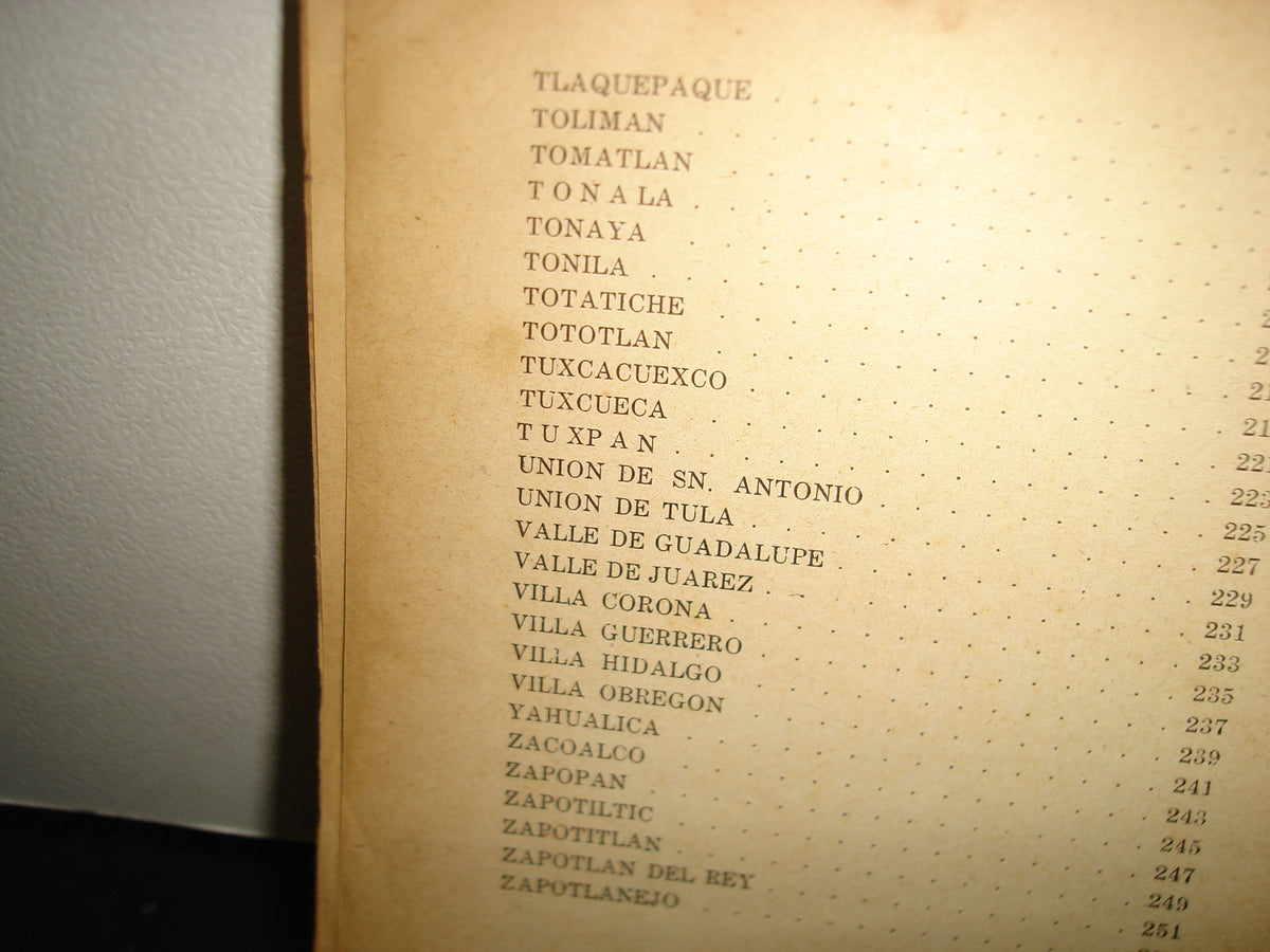 160- Síntesis De Los Informes De Los Cc. Presidentes Municipales De Jalisco, Correspondientes A 1951 - Guadalajara, Jal., 1952