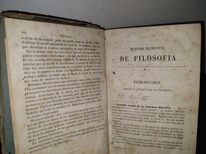 59- Tratado Elemental De Filosofía - P. Janet - París, Librería De C. Bouret / México, Librería De C. Bouret, 1882