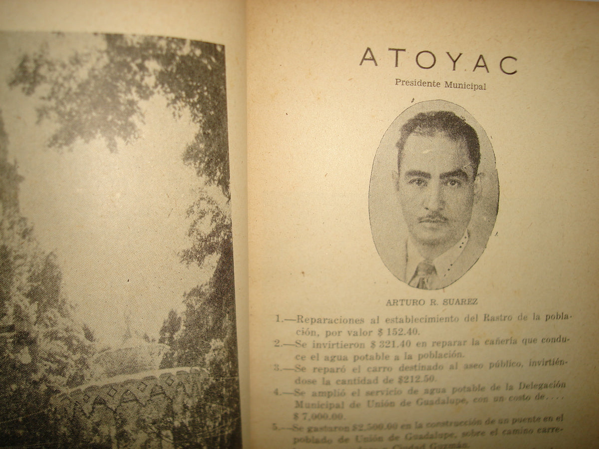 160- Síntesis De Los Informes De Los Cc. Presidentes Municipales De Jalisco, Correspondientes A 1951 - Guadalajara, Jal., 1952