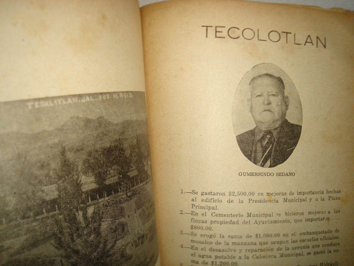 160- Síntesis De Los Informes De Los Cc. Presidentes Municipales De Jalisco, Correspondientes A 1951 - Guadalajara, Jal., 1952