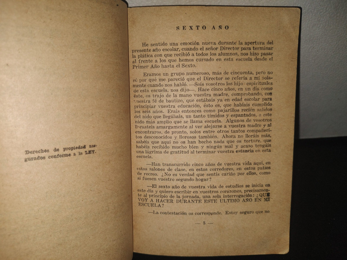 23- Mi Patria. Libro De Lectura Par Sexto Año - Delfina Huerta - 50'S - 60'S