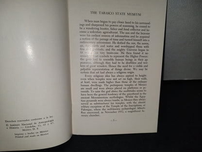 75- Guía Oficial Del Museo De Tabasco. The Tabasco Museum - I.N.H.A. - Carlos Pellicer - 1961