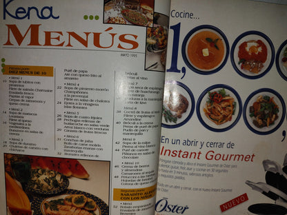 68- Revista Kena. Menús - Mayo 1995