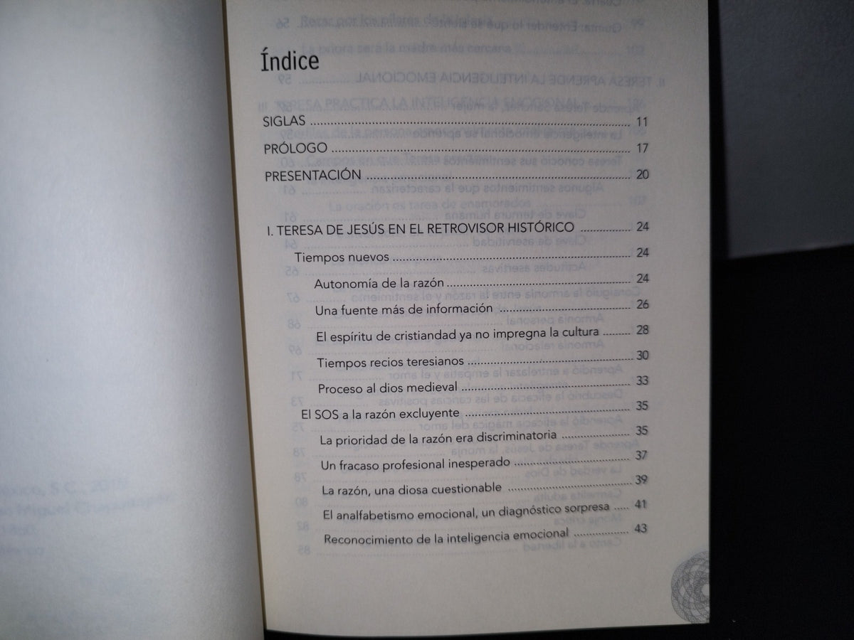 78- Inteligencia Emocional - Teresa De Jesús - Editorial Santa Teresa, México, 2010