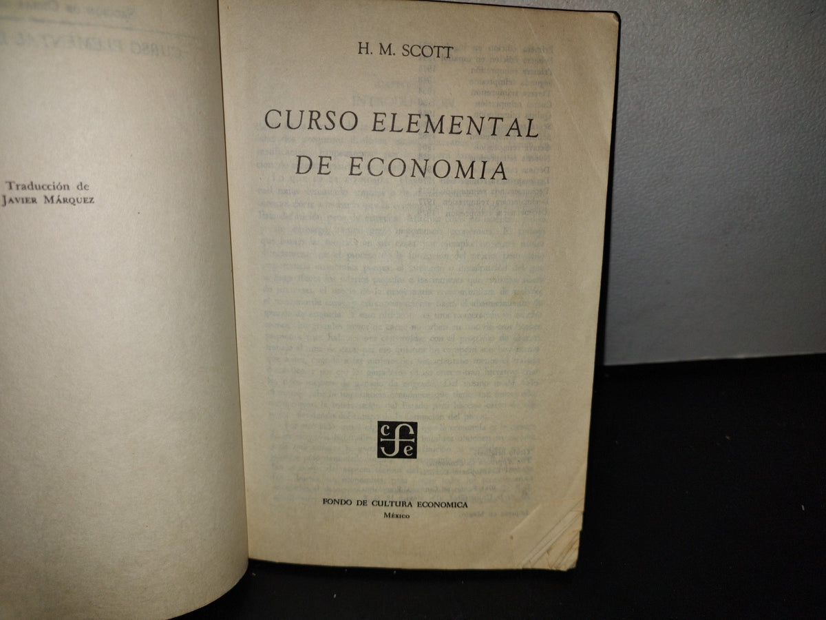66- Curso Elemental De Economía - H. M. Scott